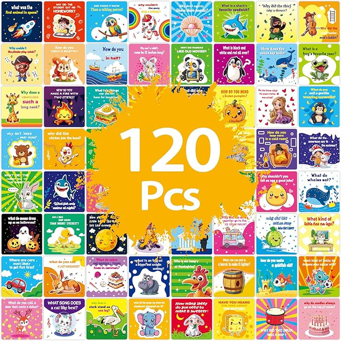 Lunch Box Notes & Jokes for Kids – 120 Pcs Inspirational & Motivational Affirmation Cards, Cute... | Amazon (US)