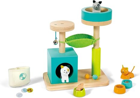 Hape Cute Kitten House Toy Set, Wooden Toys, Dollhouse Accessories | Amazon (US)