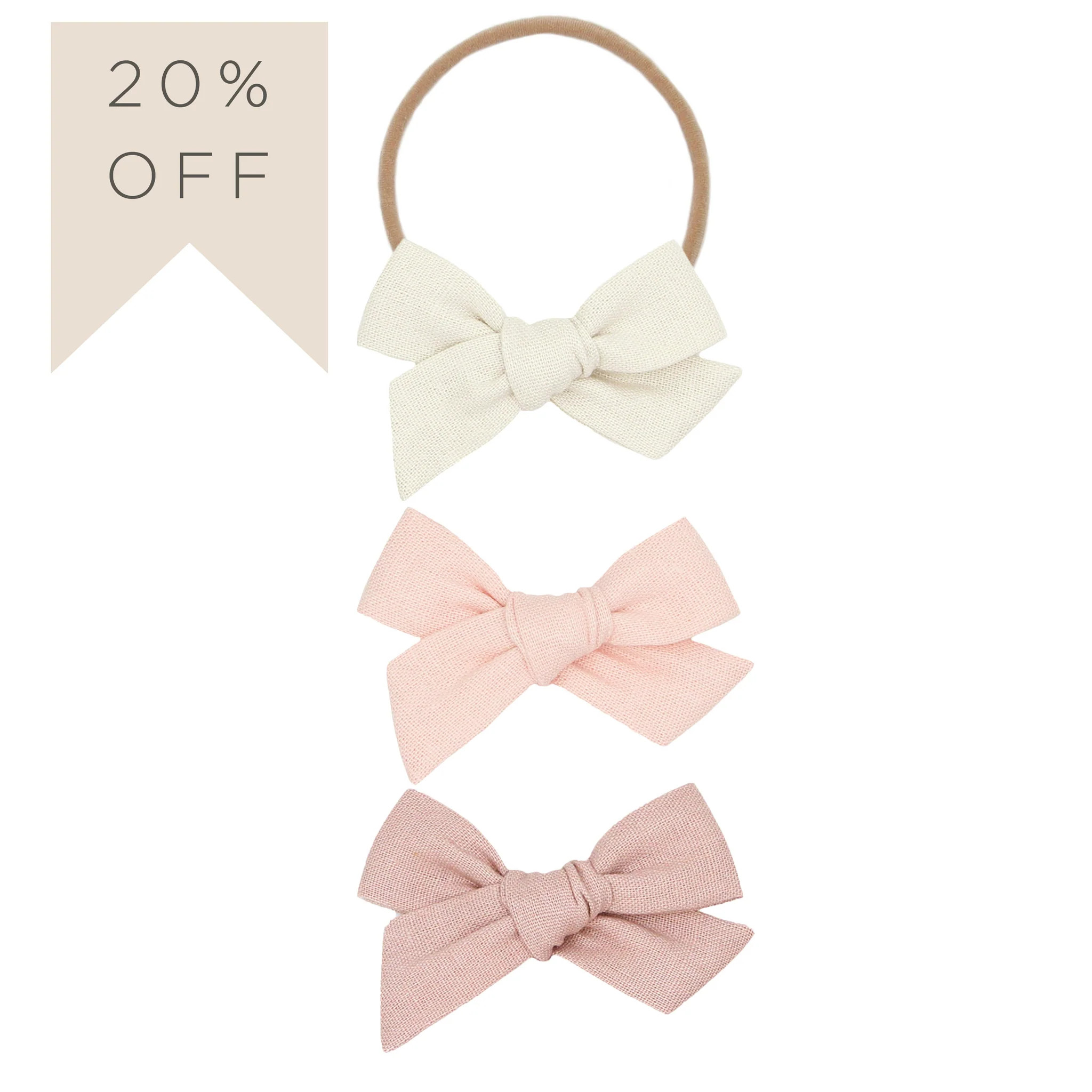 Classic Bow 3 Pack: Ballet Headbands | Lou Lou & Company