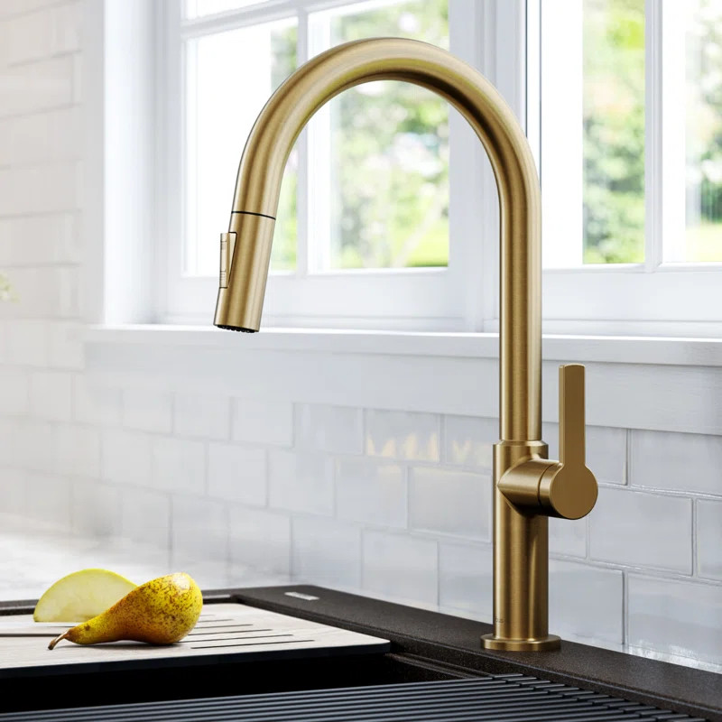 KRAUS Oletto Single Handle Pull Down Kitchen Faucet | Wayfair North America