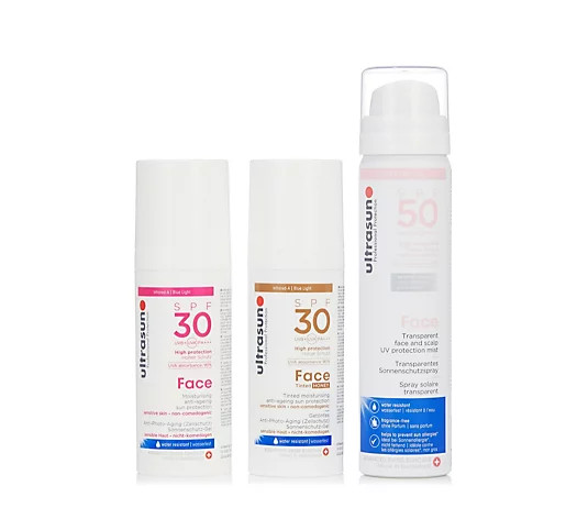 Ultrasun Sun Protection Face Essentials Trio - QVC UK | QVC UK
