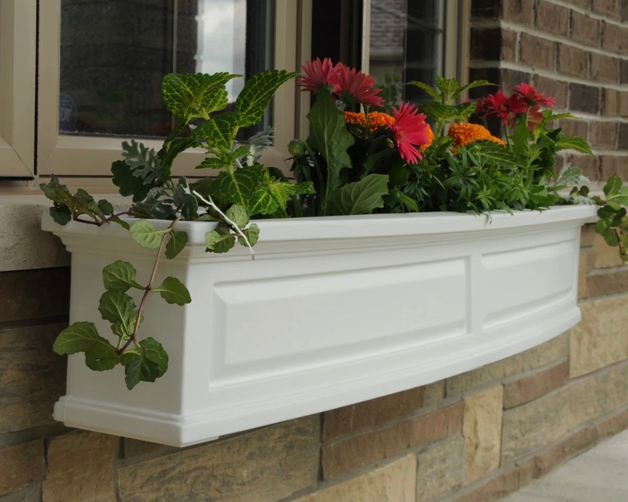 Nantucket resin white flower window box

#LTKSeasonal #LTKHome