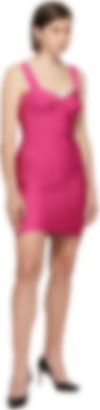 Pink Bandage Bra Cup Dress | SSENSE