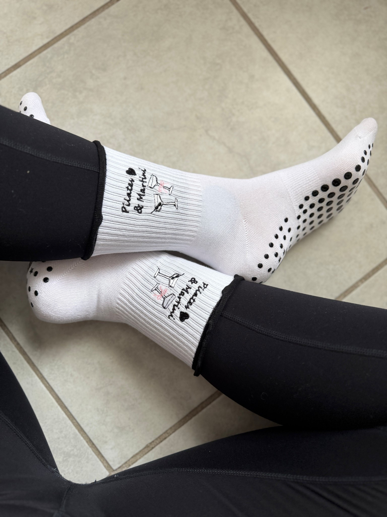 Pilates and Martinis🍸 how cute are my new Pilates socks🧦 #Pilates 

#LTKfitnessgoals #LTKselfcare #LTKmomlife