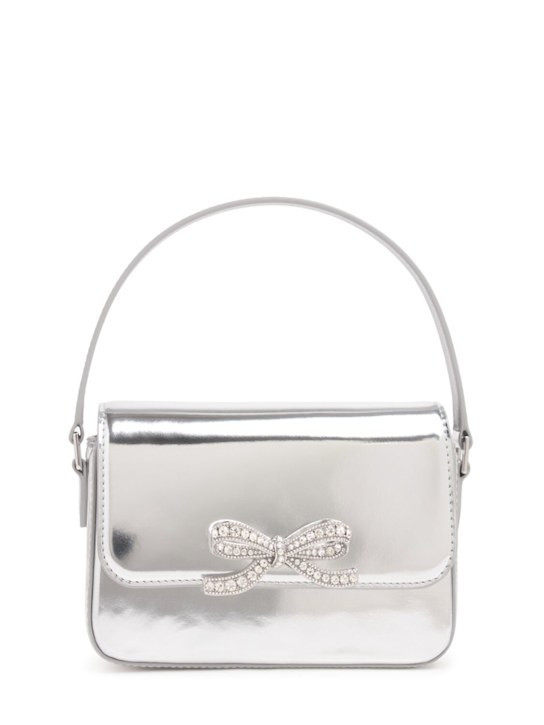 Micro Bow leather shoulder bag | Luisaviaroma