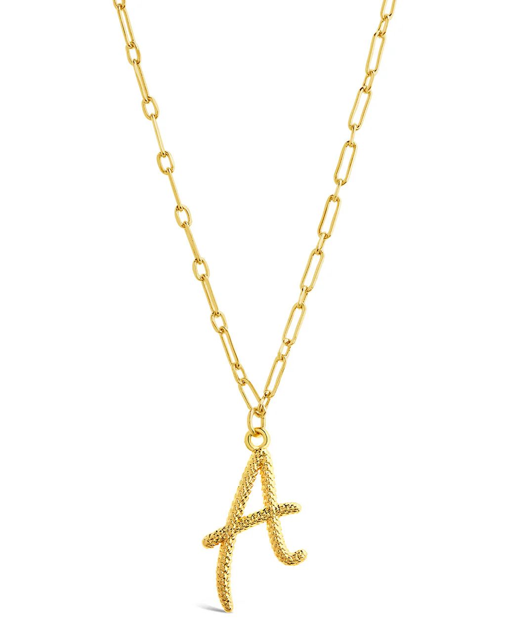 Personalized Braided Initial Pendant Necklace | Sterling Forever