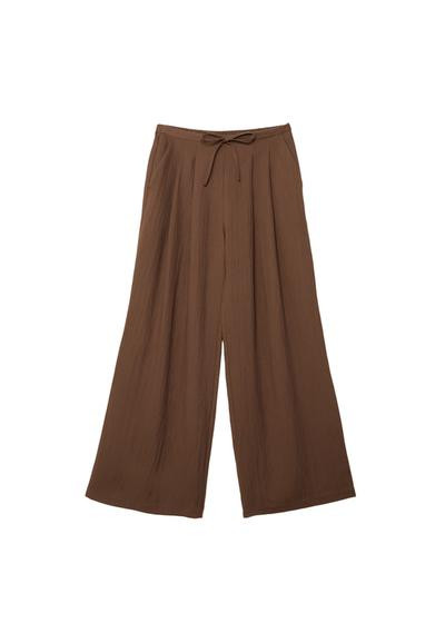 Textured drawstring trousers | Stradivarius (UK)