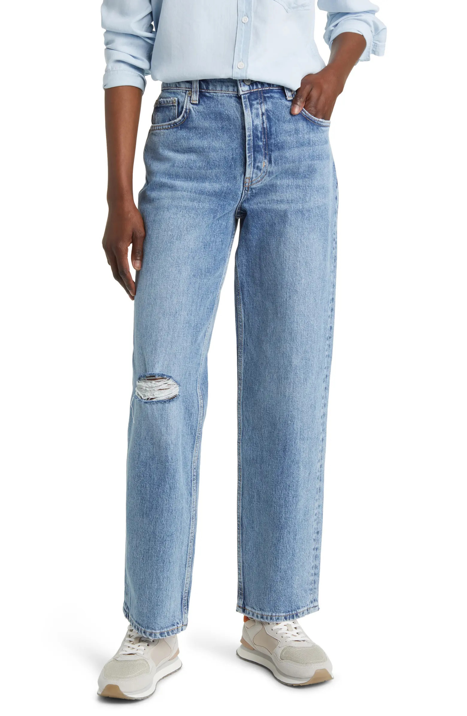 Topanga High Waist Straight Leg Jeans | Nordstrom