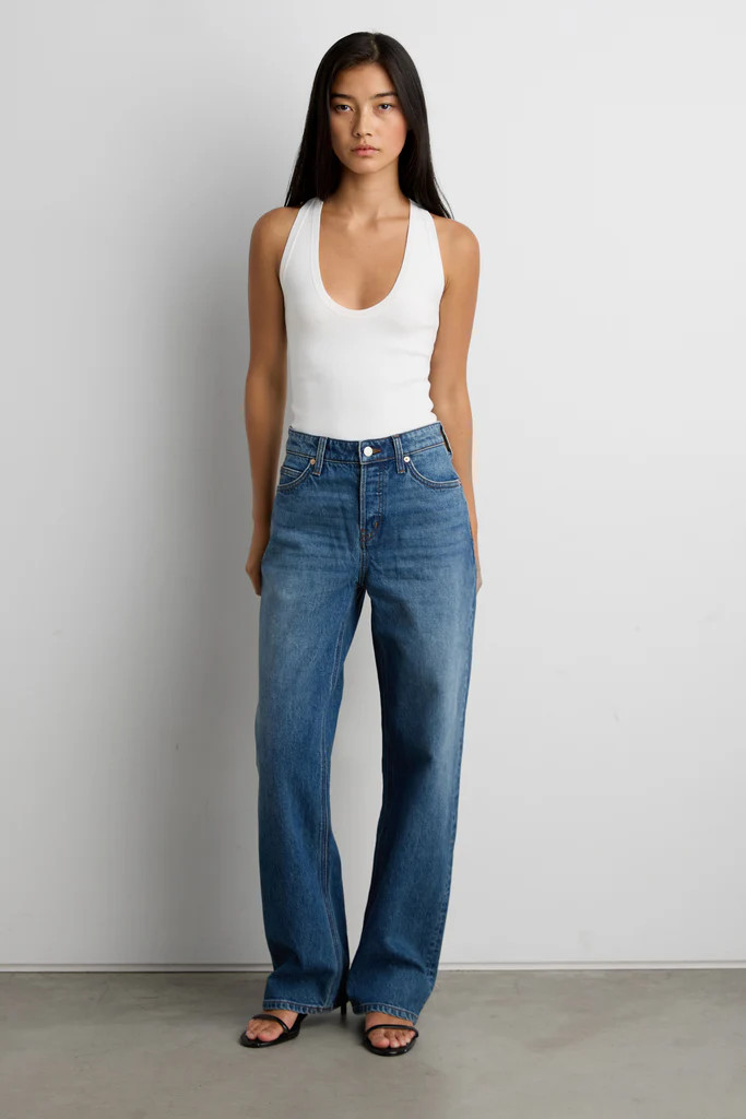 MID-RISE STRAIGHT LEG JEAN | OAK + FORT