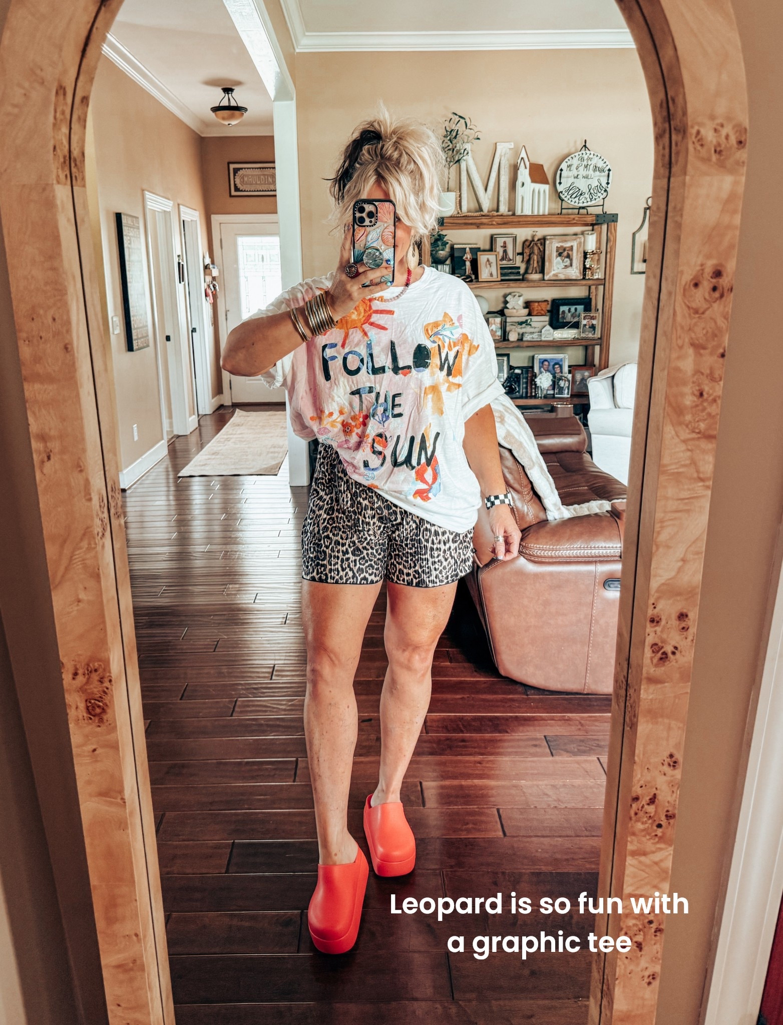 Save with code MANDIE on these shorts which are part of a set from @wkndchasers on IG! 
I’m wearing a size M & my tee is a one size. 
 

#LTKOver40 #LTKFindsUnder50 #LTKShoeCrush