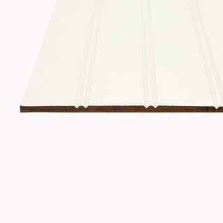 EUCATILE 32 sq. ft. 3/16 in. x 48 in. x 96 in. Beadboard White True Bead Panel-975-759 - The Home... | The Home Depot