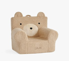 Anywhere Chair®, Oatmeal Sherpa Bear | Pottery Barn Kids