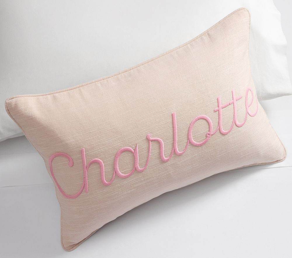 Monogram Name Pillow Cover | Pottery Barn Kids