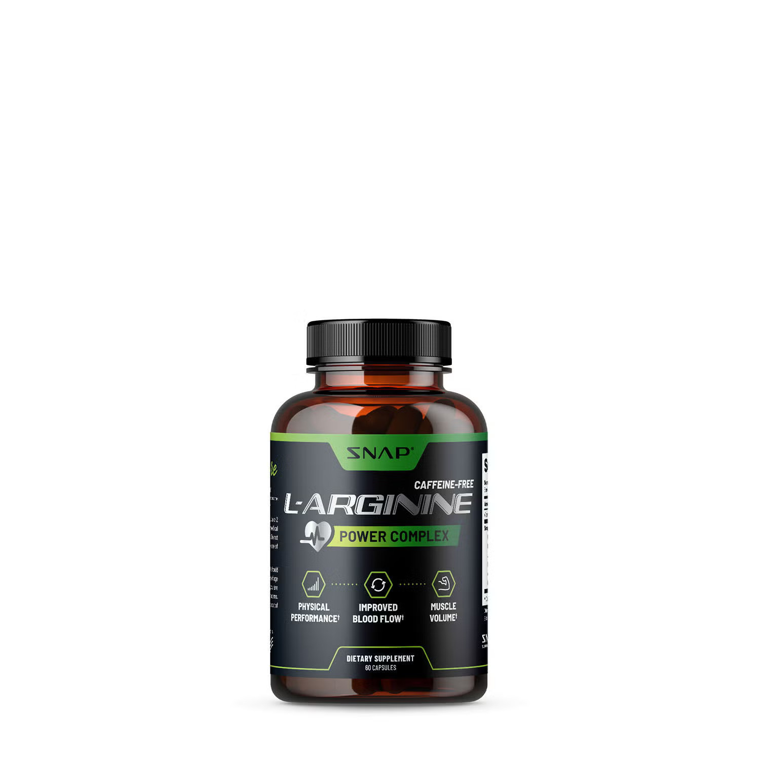SNAP Supplements L-Arginine Power Complex - 60 Capsules (30 Servings) | GNC