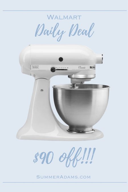 This KitchenAid stand mixer is $90 off today! What an exciting daily deal at Walmart!

#LTKsalealert #LTKhome #LTKGiftGuide