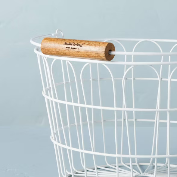 Wire Easter Basket White - Hearth & Hand™ with Magnolia | Target