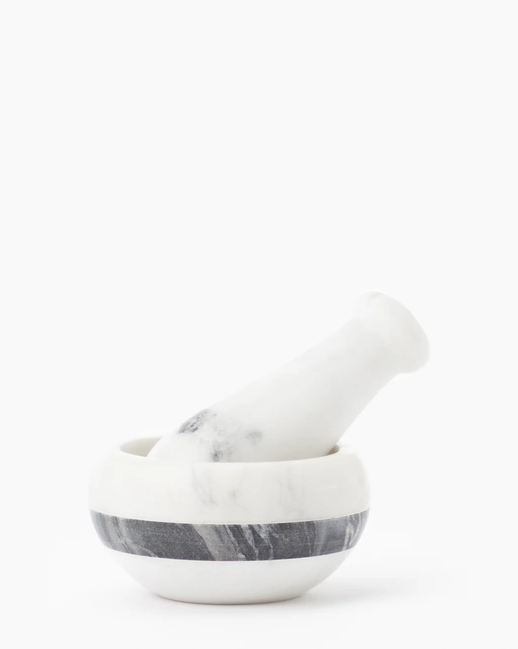 White & Gray Marble Pestle | McGee & Co.