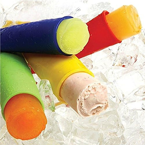 Popsicles Molds, Reusable Baby Silicone Popcical Molds, Ice Pop Molds Frozen Popsicle Maker with Lid | Amazon (US)
