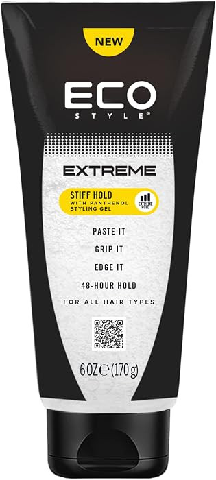 Eco Style Extreme Stiff Hold Gel \u2014 Maximum Hold Styling Gel for Textured Hair, Long-Lasting ... | Amazon (US)