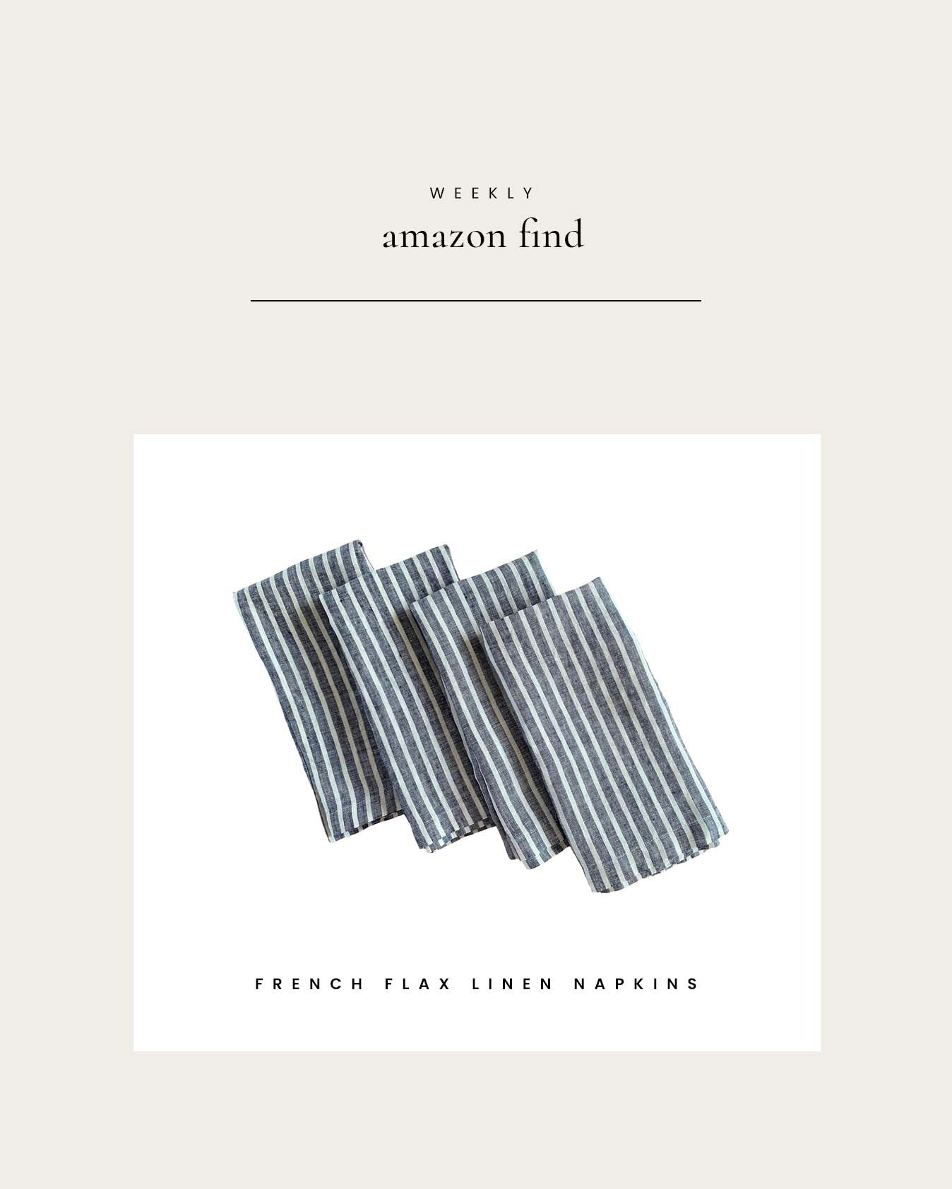 Weekly Amazon Find : French Flax Linen Napkins 

 #LTKHome