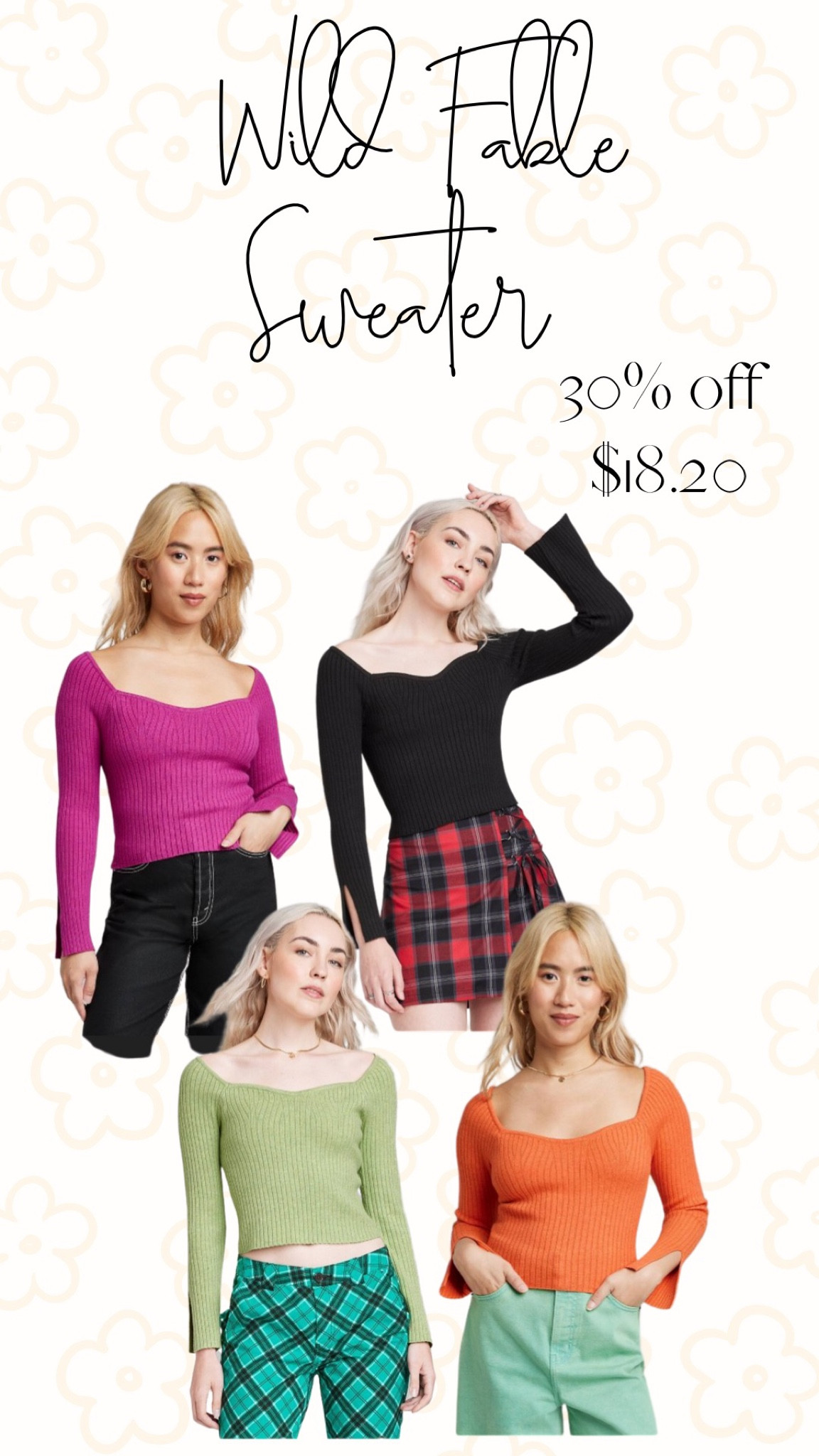 Wild Fable Sweetheart Neck Sweater! Now 30% off! $18.20 🤩

#LTKunder100 #LTKfit #LTKunder50