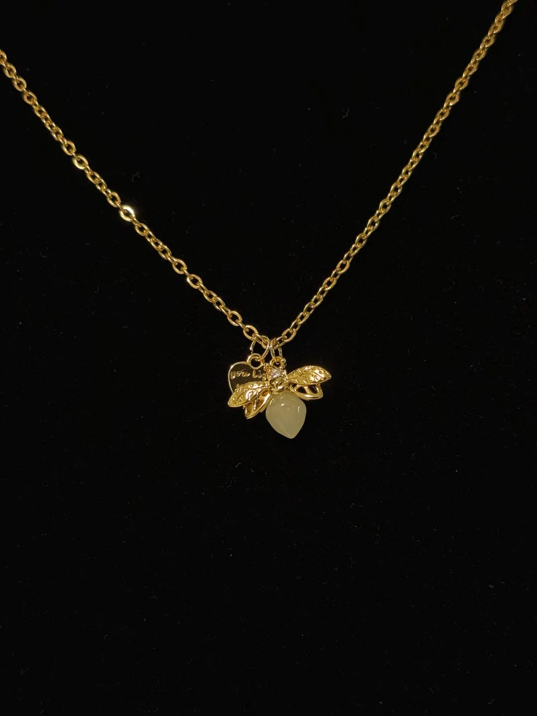 Firefly Insect Necklace Tiana Disney Princess Necklace Christmas Gift Gift For Her Trendy Jewelry... | Etsy (US)