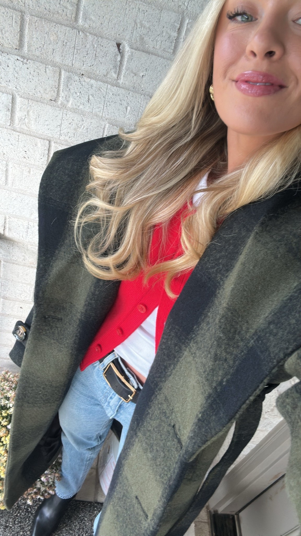 Festive outfit idea for the holidays 🎄❤️ this plaid coat is a favorite and has been restocked in all sizes & will sell out!

#LTKHoliday #LTKootd #LTKSeasonal