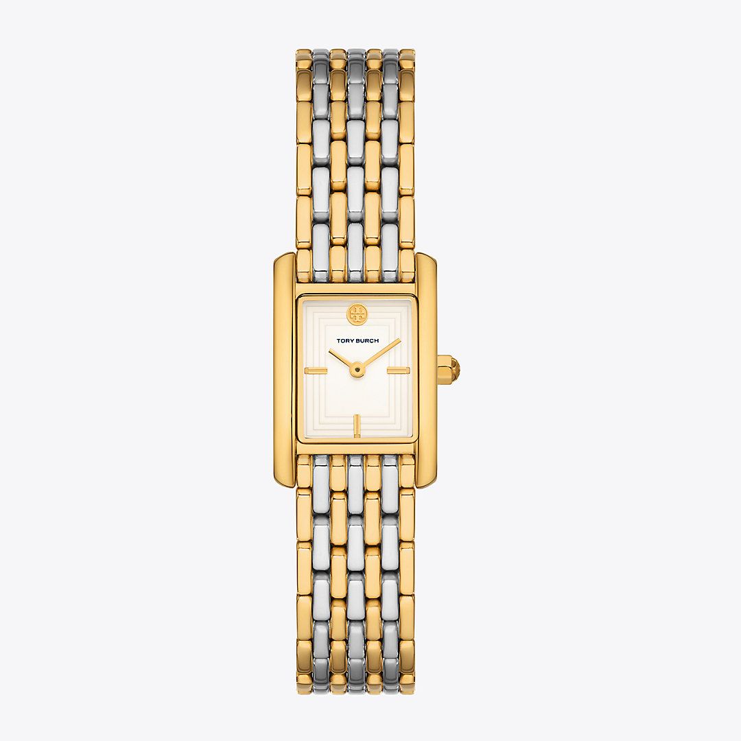 Tory Burch Eleanor Watch, Two-Tone Gold/Stainless Steel | Tory Burch (US)