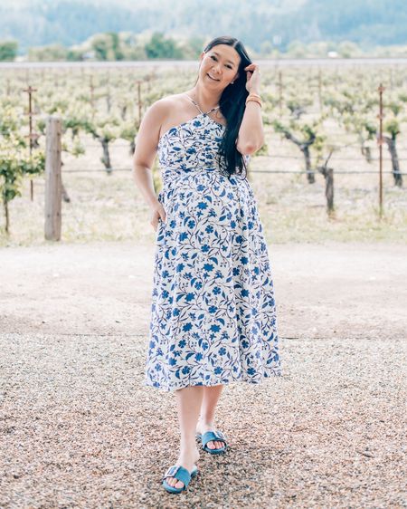 This Mother’s Day I’ll either be a mom-to-be or a brand new mom—only time will tell! #walmartpartner This gorgeous midi dress from @walmartfashion is the perfect Mother’s Day brunch outfit. It’s super flattering with a stretchy/elastic back (it’s not maternity, I just sized up for the bump), and I absolutely love the print. I paired it with some gold jewelry and denim sandals, also all from Walmart, for the perfect spring look. 

#walmartfashion 

#LTKbump #LTKstyletip #LTKfindsunder50