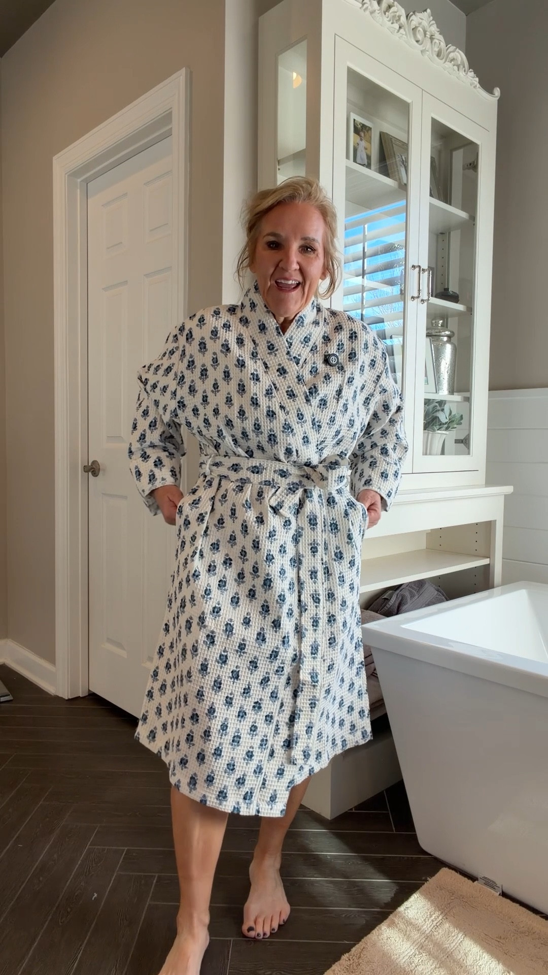 Love my new robe and you’ll love the price. I’m in the smaller size. 
Linking some other, get ready essentials, along with my favorite morning routine in the kitchen

#LTKselfcare #LTKOver40 #LTKFindsUnder50