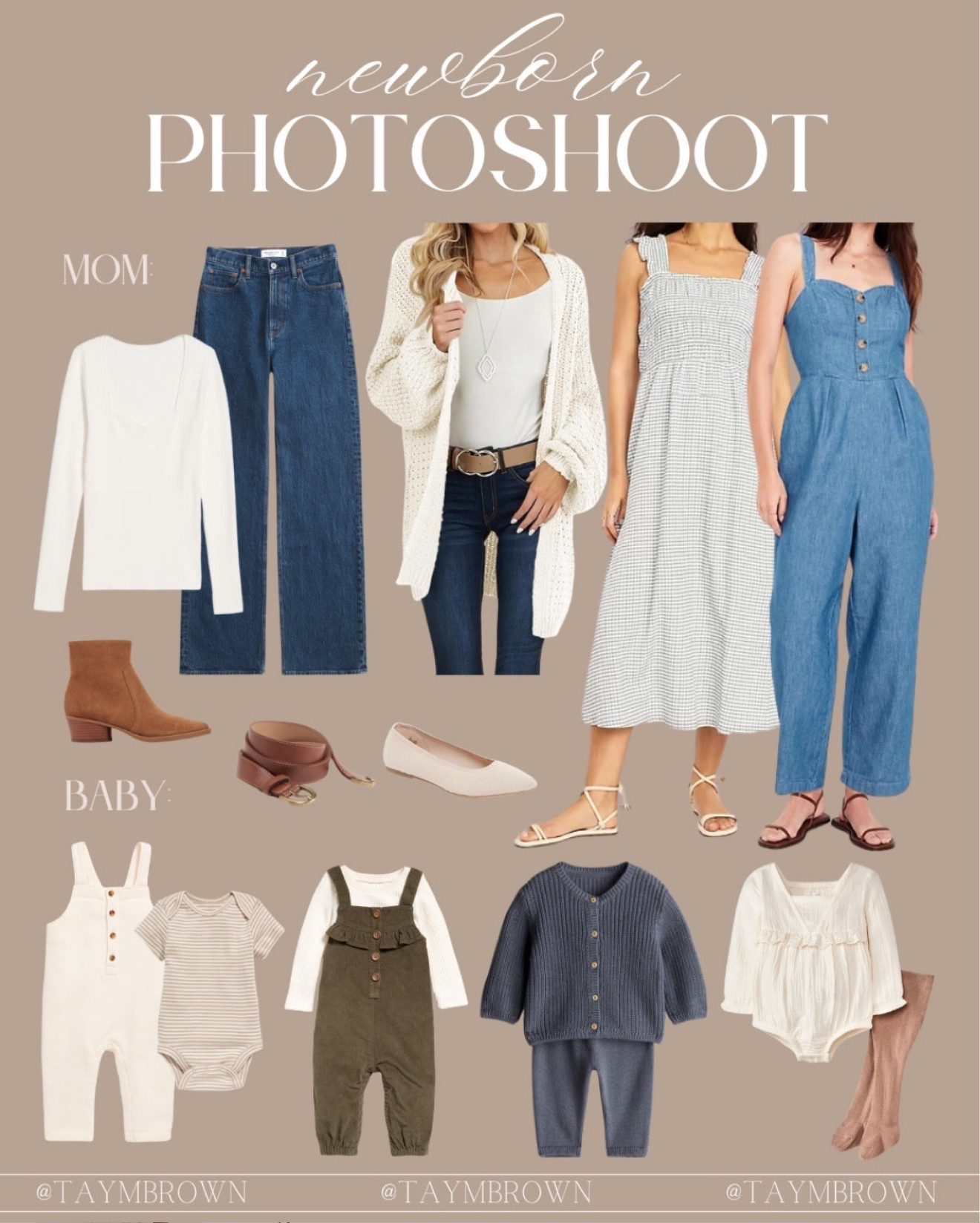 Newborn photoshoot outfits for mom & baby 🤱🏻 



#LTKStyleTip #LTKBaby #LTKFindsUnder50