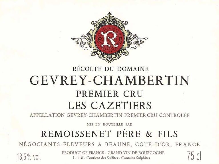 Remoissenet Gevrey-Chambertin Les Cazetiers Premier Cru 2019 | Wine.com | Wine.com