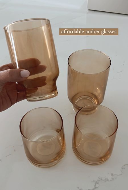 Affordable Amber Glasses from Walmart
Fall glasses, amber glassware