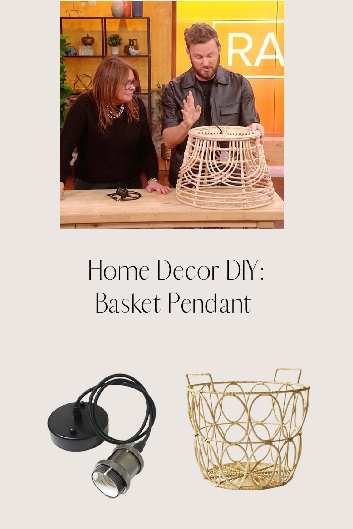 Create and easy basket pendant- inspired by my Casa Tierra project! 

#LTKunder100 #LTKhome