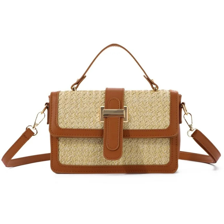 Summer Purse for Women 2025 Woven Vacation Handbags Straw Crossbody Bag for Spring Beach | Walmart (US)