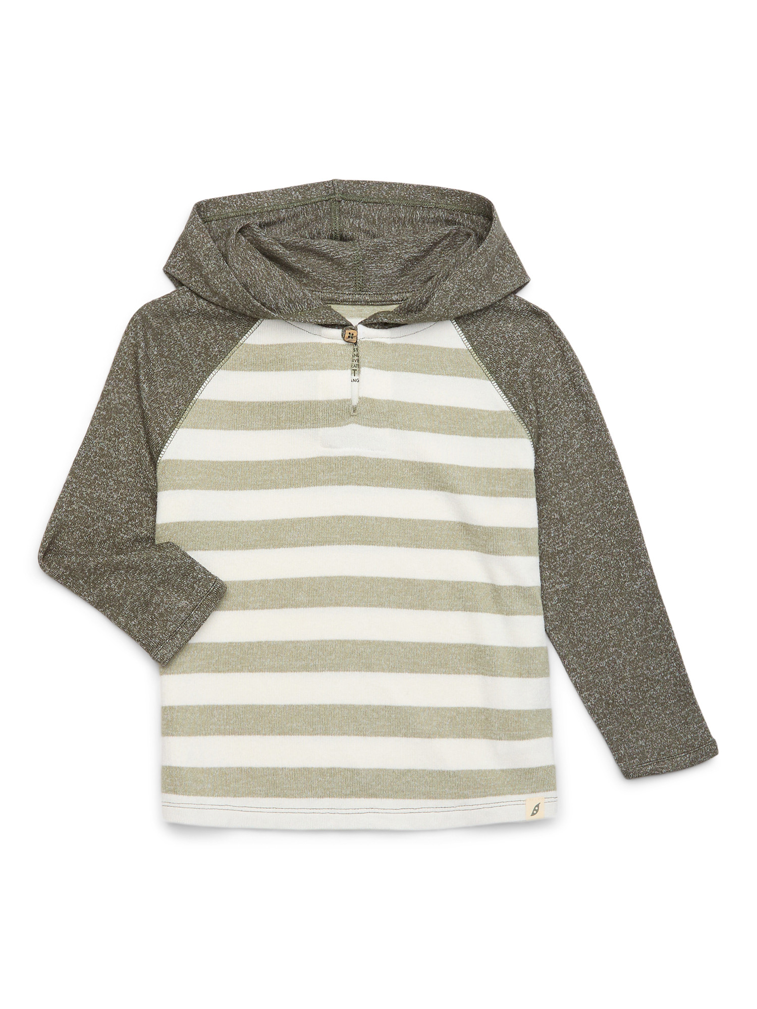 easy-peasy Toddler Boy Hacci Knit Hoodie with Raglan Sleeves, Sizes 18M-5T | Walmart (US)