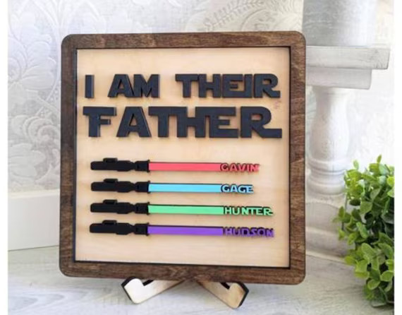 I Am Their Father Sign// Father's Day Gift // Personalized | Etsy | Etsy (US)