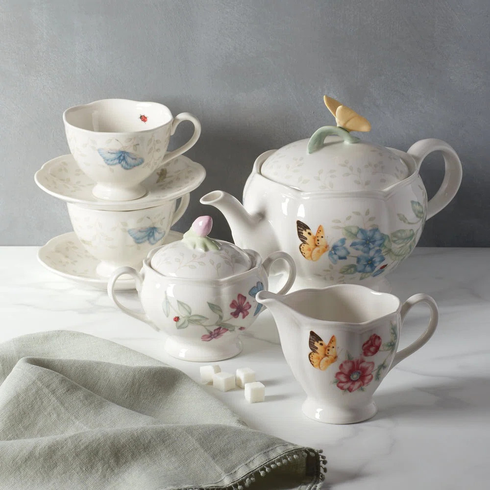 Butterfly Meadow 7 Piece Teapot Set | Wayfair North America