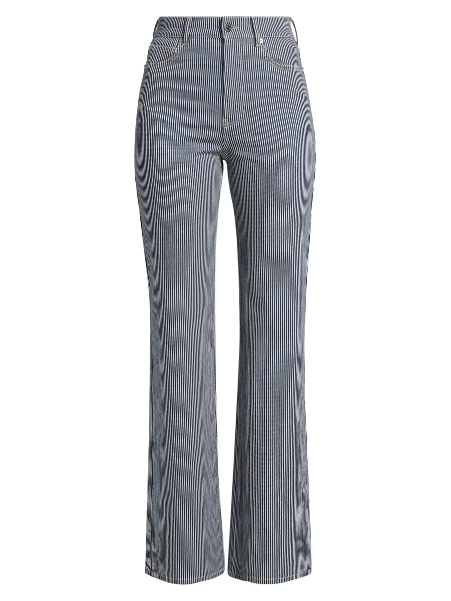 Crosbie High-Rise Striped Jeans | Saks Fifth Avenue