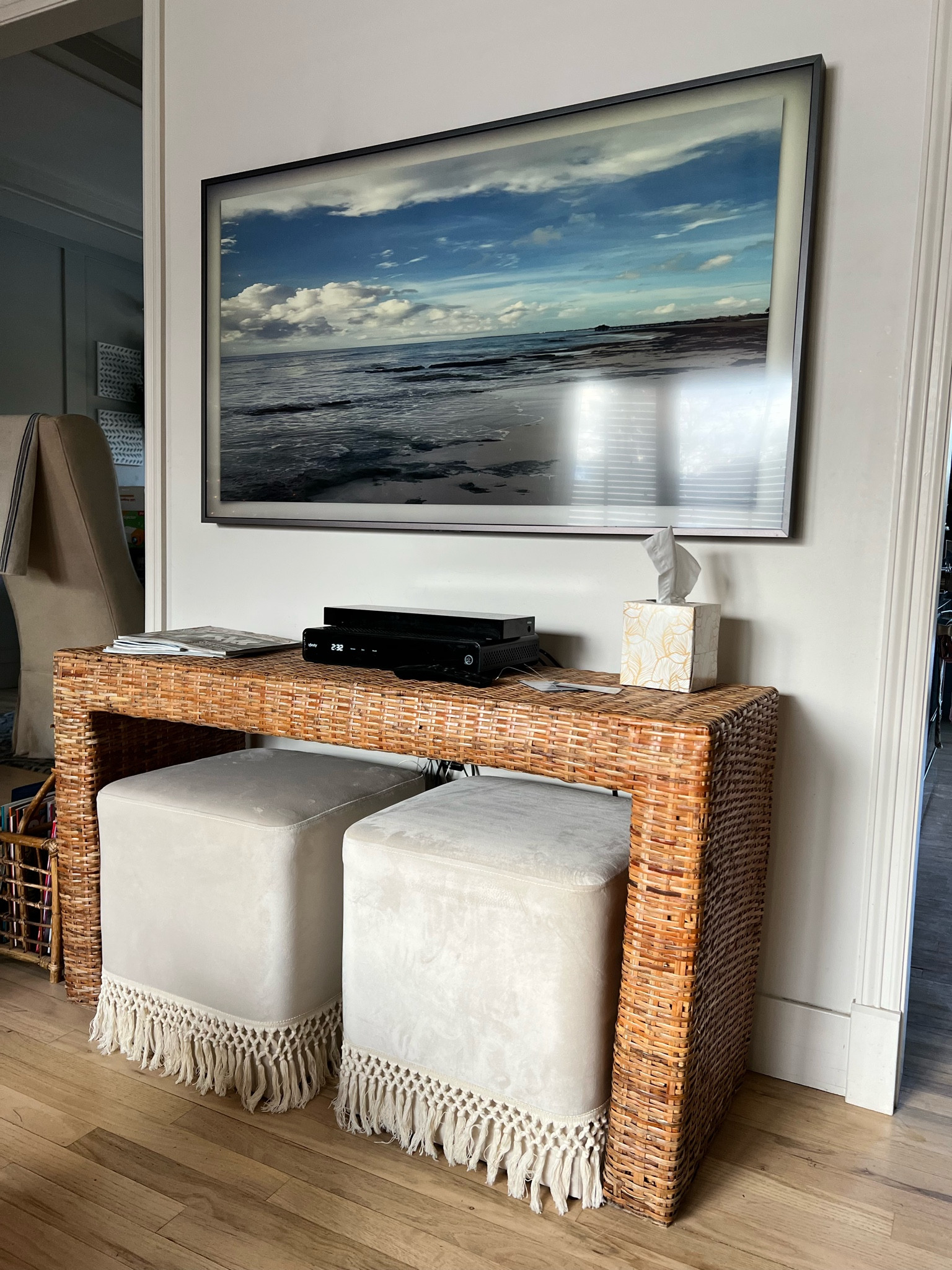 If you've been thinking about purchasing the picture frame TV, this is your sign to go through with it! We absolutely love ours! I love displaying art pieces whenever we're not watching a show/movie.

#LTKFind #LTKhome #LTKstyletip