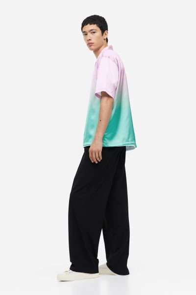 Relaxed Fit Satin Resort Shirt | H&M (US + CA)