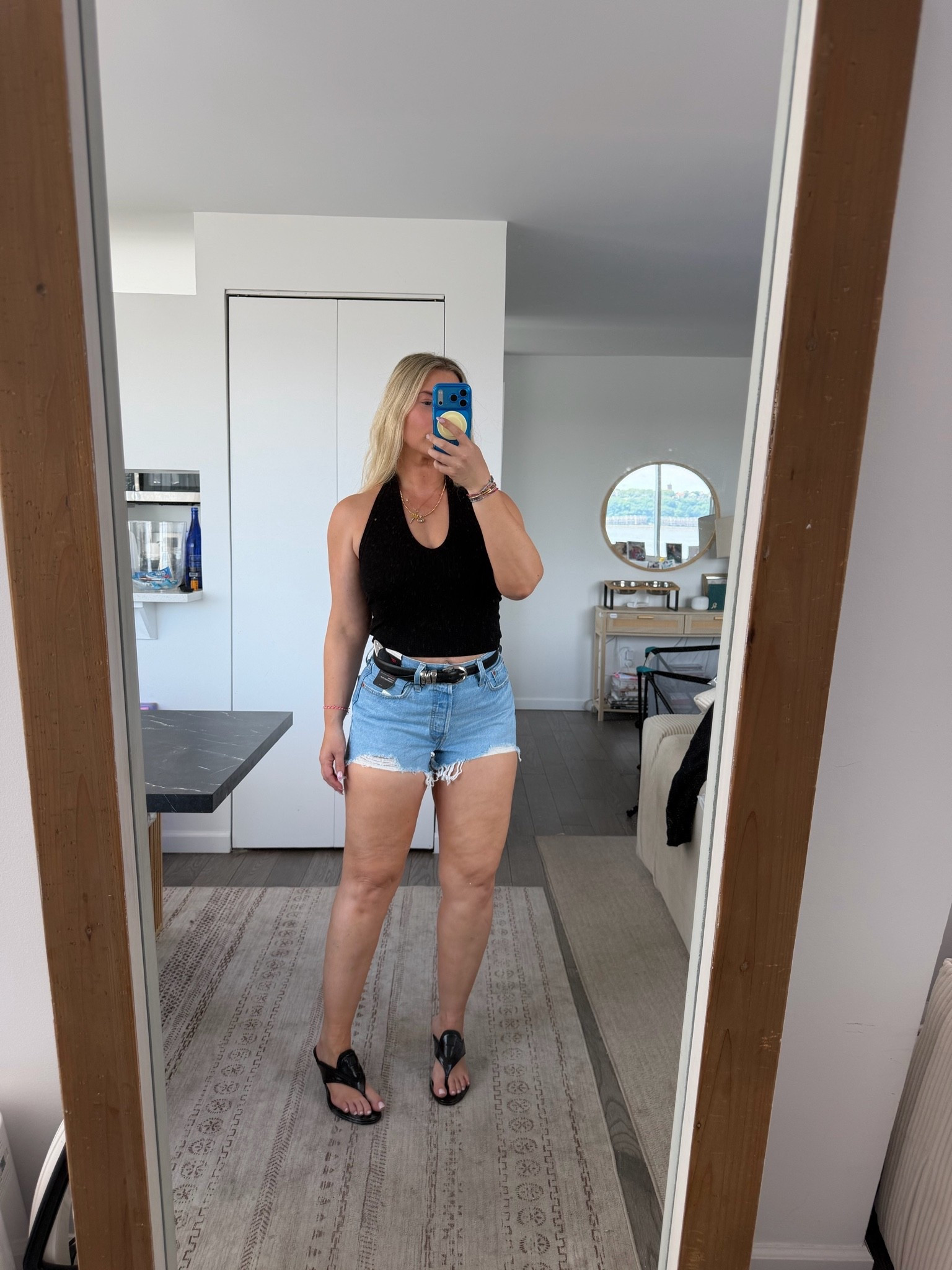 My most worn Jean shorts are these $75 Levi's - as a curvy girl I always prefer to show mo — daily edit cover from Found by Em