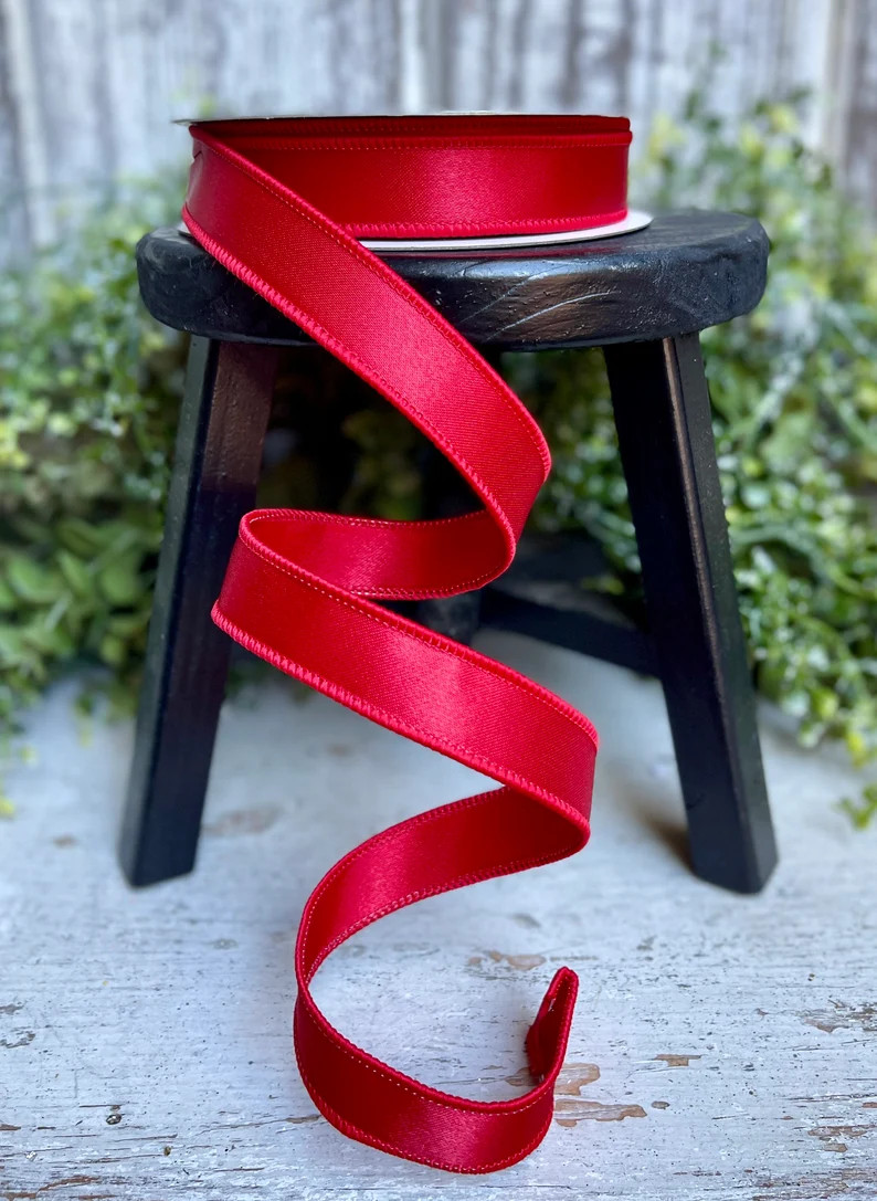 Ribbon, Ribbon for Wreaths, Designer Ribbon, 1" Ribbon, Farrisilk Ribbon, Wired Ribbon , Wreath S... | Etsy (Global)