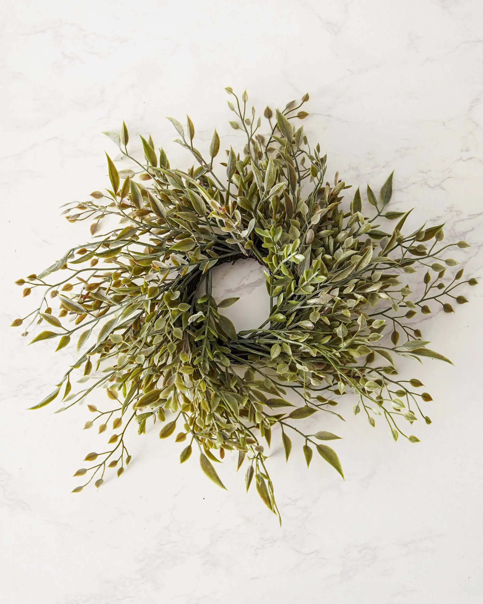 Mixed Sage Votive Candle Ring | MJHome
