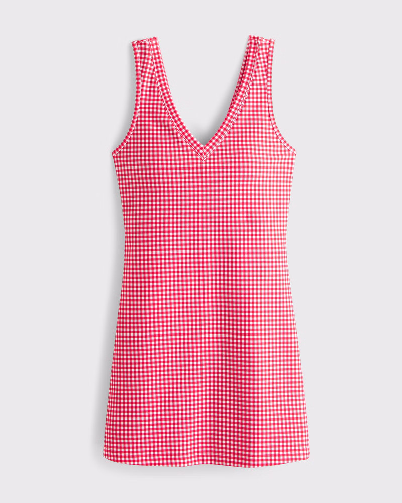 YPB sculptLUX V-Neck Mini Dress | Abercrombie & Fitch (US)