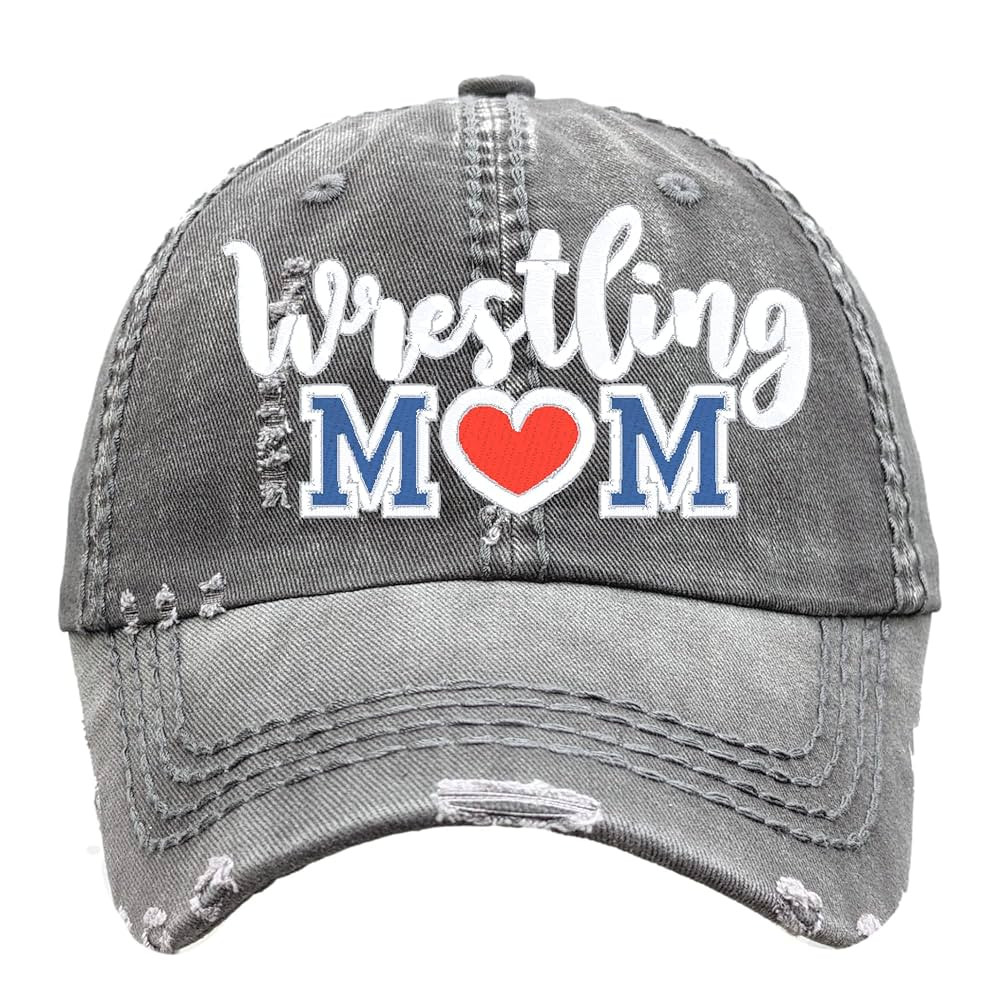 Women's Custom Wrestling Mom Hat, Choose Colors, Baseball or High Ponytail Cap, Spirit Wear, Gift... | Amazon (US)