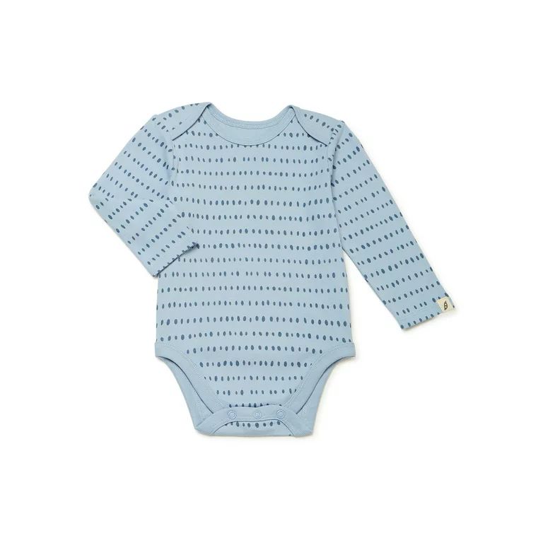 easy-peasy Baby Print Bodysuit with Long Sleeves, Sizes 0/3-24 Months - Walmart.com | Walmart (US)