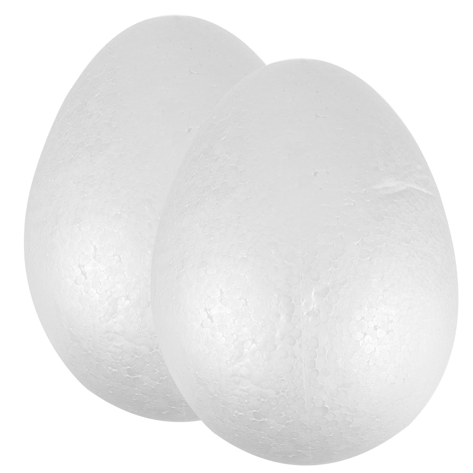 TOYANDONA 2pcs Foam Eggs for Crafts - 7. 8 Inch Large Easter Eggs White for Spring Easter Holiday... | Amazon (US)