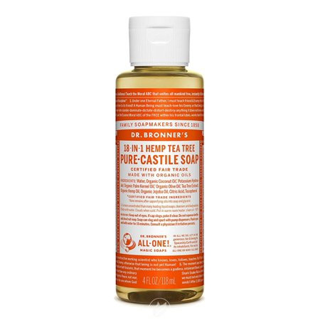 Dr. Bronner S Magic Soaps Organic Castile Liquid Soap Tea Tree 4 Ounce 1bottle | Walmart (US)
