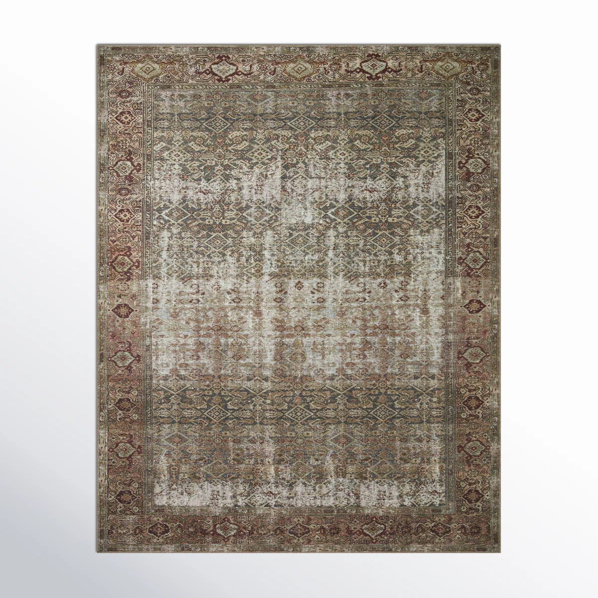 Amber Lewis x Loloi Georgie Moss / Salmon Area Rug | Wayfair North America